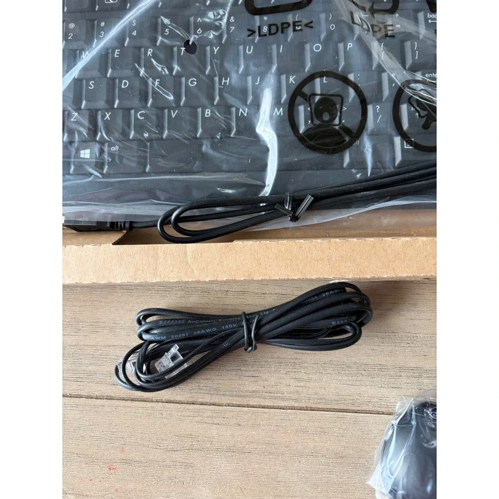 HP K1500 Full Size USB Keyboard and Mouse bundle new open box